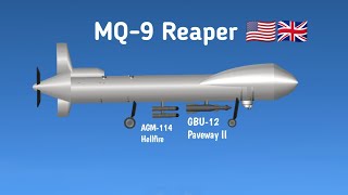 MQ-9 Reaper Combat Drone 🇺🇲🇬🇧 | Spaceflight Simulator #sfs #viral