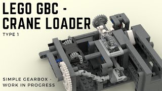 Lego GBC - Train Module Type 1 -  Crane Loader - new gearbox - wip