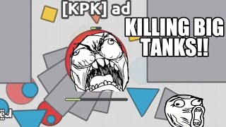 KILLING BIG TANKS IN GROWTH!! - Arras.io