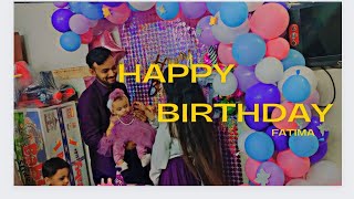 Fatima first birthday celebrate fatima ki khushi apnai toys daikh k