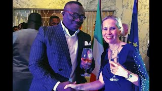 Italy Nat'l Day-Bola Ray Interacts w/ European Diplomats, Duncan Williams, Okudzeto Ablakwa, Muntari