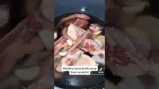 How to make homemade Bone Broth | So many benefits 🦴💚 #shorts