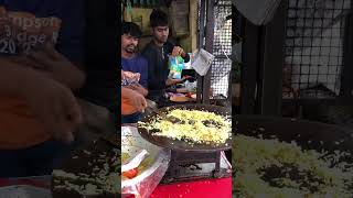 Street fried rice in Mumbai, India