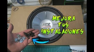 COMO FIJAR TU SUBWOOFER A TU CAJON CORRECTAMENTE | CAR AUDIO