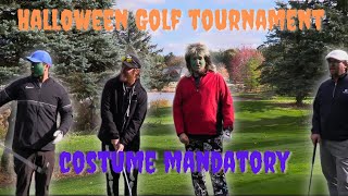 WE PLAYED A GOLF TOURNEY IN HALLOWEEN COSTUMES!?