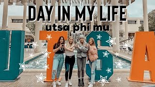 COLLEGE DAY IN MY LIFE | UTSA Sophomore, working, sorority tabling, etc.