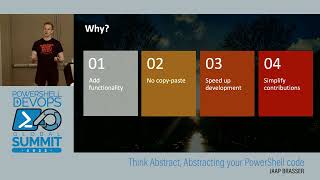 Think Abstract, abstracting your PowerShell code by Jaap Brasser