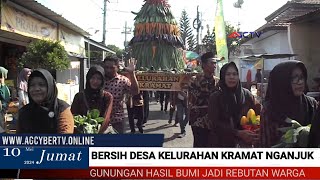 SERU , WARGA REBUTAN HASIL BUMI , NYADRAN KELURAHAN KRAMAT