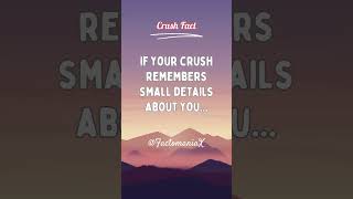 If your crush remembers small details about you... #shorts #facts