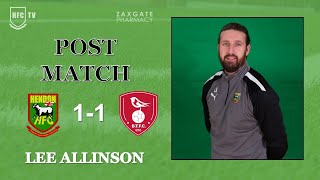 Lee Allinson post match v BRACKNELL TOWN - 12 September 2023