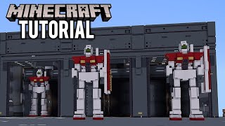 MINECRAFT : How To Build Gundam RGM-79 GM