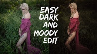 Easy dark and moody photo editing | Lightroom and Photoshop | Teal Garcia