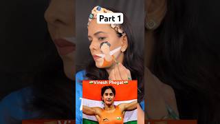 Face painting of Vinesh Phogat 🇮🇳 #vineshphogat