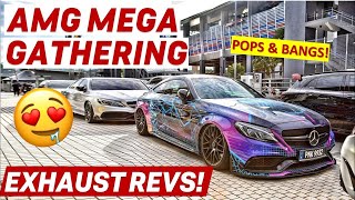 AMG GATHERING - E63, C63 & A45s CRAZY EXHAUST SOUNDS!