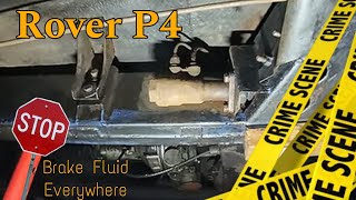 Rover P4 - Brake Master Cylinder Removal + Painting underneath