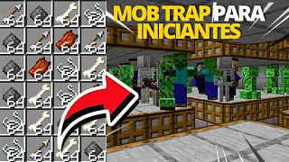 A MELHOR MOBTRAP PARA INICIANTES no MINECRAFT 1.19+