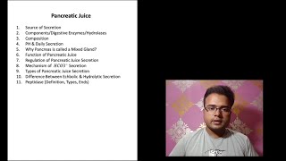 Digestive Juice - Pancreatic Juice | Biochemistry | MBBS 1st Year | Nepali