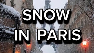 METEO - STUPENDA NEVICATA A PARIGI E IN EUROPA CENTRALE IN UN INUSUALE NOVEMBRE