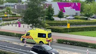 A1 Ambulance 02-112 Leeuwarden met spoed naar melding