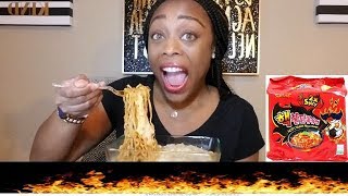 Nikocado Avocado Famous Spicy Cheesy Noodles :: 2x Spicy Ramen Mukbang :: Hilarious Reaction