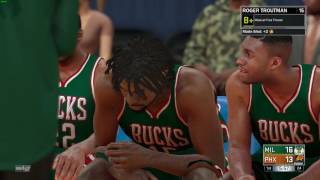 NBA 2k17 My Career-  Bucks vs Suns