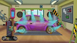 Compact Car Wash, Vehicles Formation And Uses For Kids