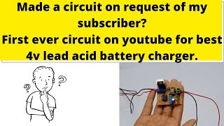 how to make a 4V Battery charger/subscriber's request/first ever video on youtube