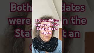 Both candidates were good in the Statey. Not an expert.  #trump ,,#democrats