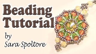 BeadsFriends: beading tutorial - How to bezel using bicones and beads