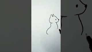 Squirrel 🐿️ drawing गिलहरी का चित्र #shorts