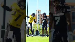 Shilo And Travis Hunter Epic "DANCE BATTLE" During CuBuffs Practice😂 |WHO WON❓️#shorts #deion #shilo