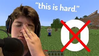 Minecraft But, I Can't Say The Letter "O"