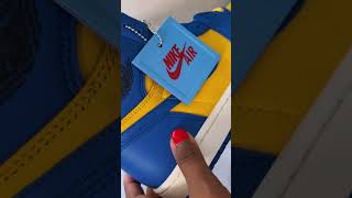 Unboxing Women’s Air Jordan 1 OG ‘Reverse Laney’ Game Royal Varsity Maise #shorts