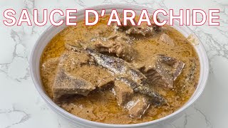 COMMENT FAIRE LA SAUCE D'ARACHIDE A LA VIANDE DE BOEUF