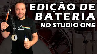 Edição de BATERIA com o #StudioOne | Dicas Iniciais