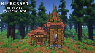 Minecraft: How To Build a Cozy Forest House | Easy Survival Tutorial