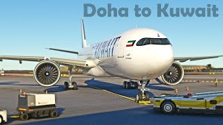 MSFS LIVE | A330 NEO | Kuwait Airways | Doha to Kuwait | GSX | VATSIM