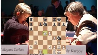 Anatoly Karpov vs Magnus Carlsen | World Blitz Championship, 2007