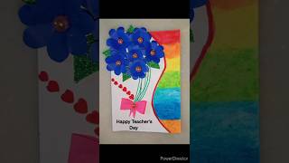 Teacher's Day greeting card making ideas/#diy#shorts #ytshorts#viralshorts  @geetacraftstitching