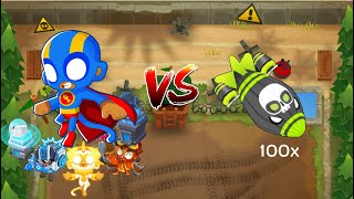 God Boosted Ultra Vision Super Monkey vs 100 ZOMG’s BTD6