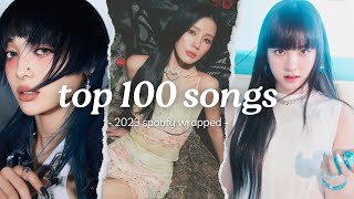 my top 100 kpop songs of 2023 | spotify wrapped