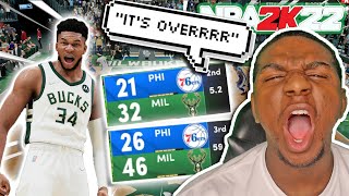 DOMINATING With Giannis & The Bucks💪🏾 NBA 2K22 Play now Online Next Gen Gameplay