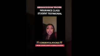 Pass the insurance exam just like my student! #insuranceexam #insuranceexamcourse #theinsuranceexam