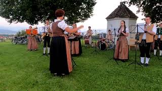 Abendstimmung mit dem Musikverein Weißensberg am 14.8.2021 auf der Weißensberger Halde