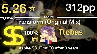 5.26⭐Ttobas  | IAHN - Transform (Original Mix) [Aspire] #1 312pp SS