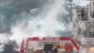 amazing#Ship in Storms massive Terrifying #shorts