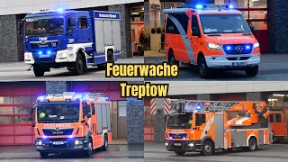 [THW] Einsatzfahrten der Feuerwache Treptow (5300) || Polizei, Feuerwehr und THW