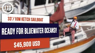 $45,900 READY FOR BLUEWATER OCEANS!! Coaster 33 Sailboat for sale! - EP110  #sailboattour