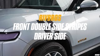 Front Double Side Stripes for R1T / R1S - Install Guide - RIVBROS