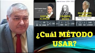 Desafío Matemático: Enfrentando a Gauss, Cramer y Montante en Ecuaciones Lineales